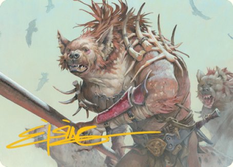 Gnoll Art Card (Gold-Stamped Signature) [Dungeons & Dragons: Adventures in the Forgotten Realms Art Series] | Odin's Place