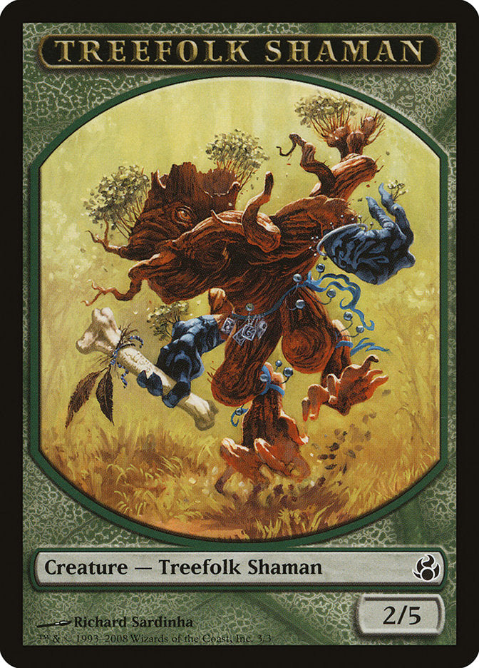 Treefolk Shaman Token (3) [Morningtide Tokens] | Odin's Place