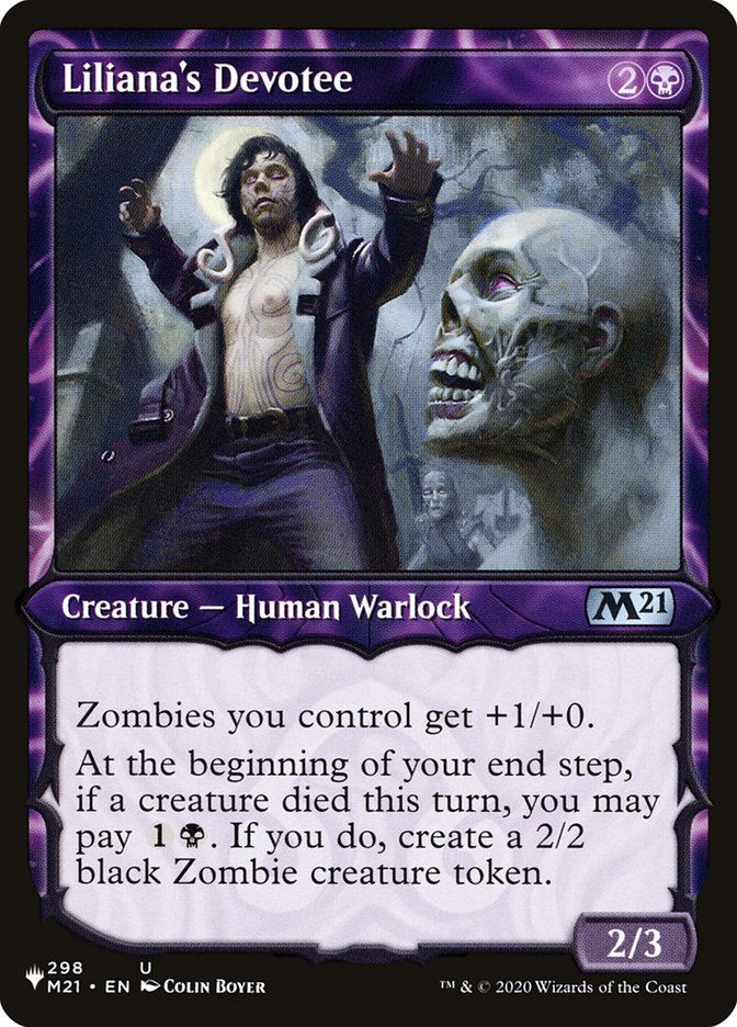 Liliana's Devotee (Showcase) [The List] | Odin's Place