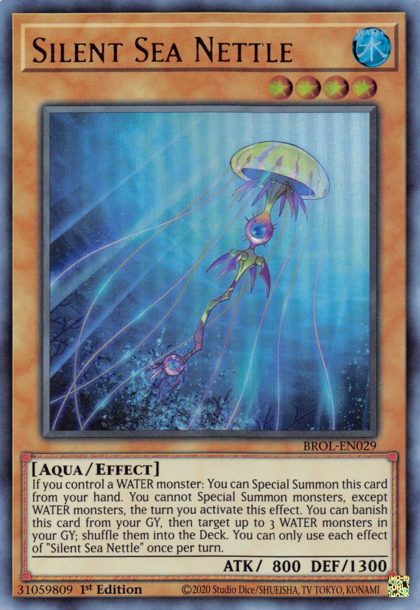 Silent Sea Nettle [BROL-EN029] Ultra Rare | Odin's Place