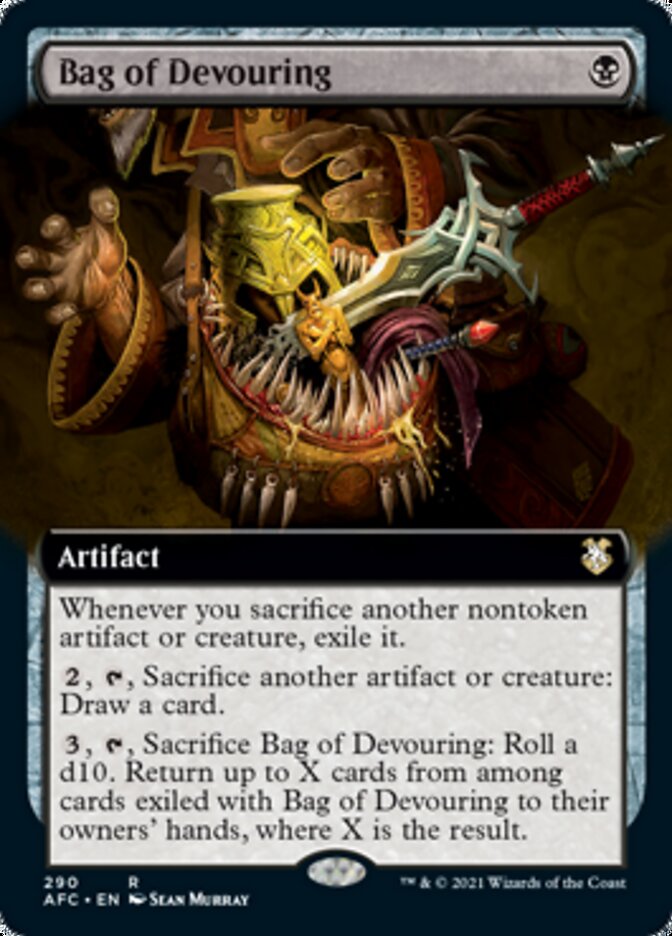 Bag of Devouring (Extended Art) [Dungeons & Dragons: Adventures in the Forgotten Realms Commander] | Odin's Place