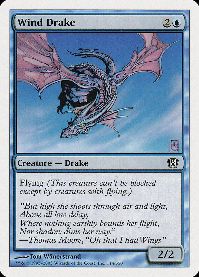 Wind Drake (114) [Eighth Edition] | Odin's Place