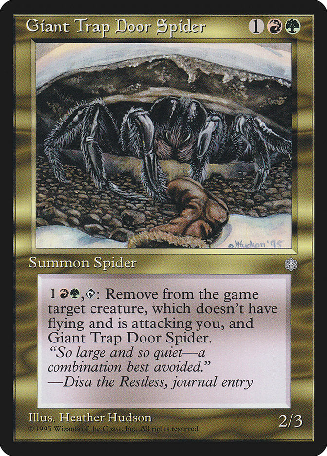 Giant Trap Door Spider (293) [Ice Age] | Odin's Place