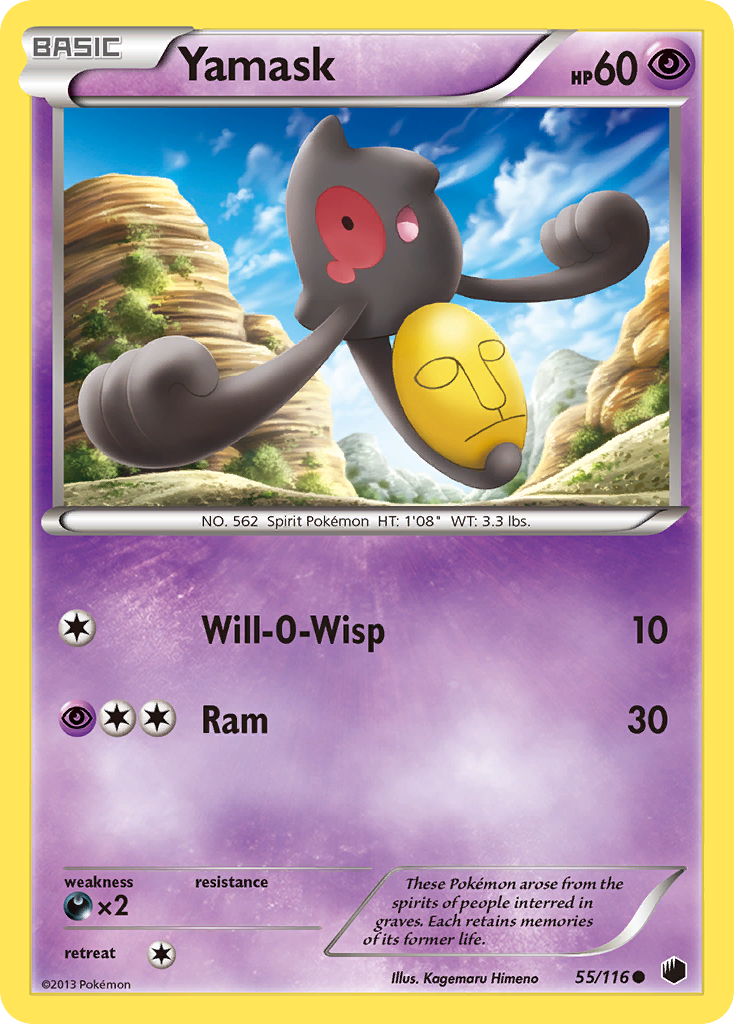 Yamask (55/116) [Black & White: Plasma Freeze] | Odin's Place