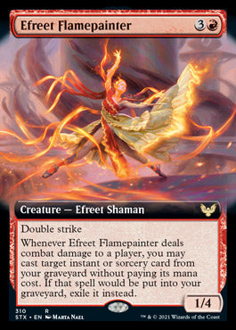 Efreet Flamepainter (Extended Art) [Strixhaven: School of Mages] | Odin's Place