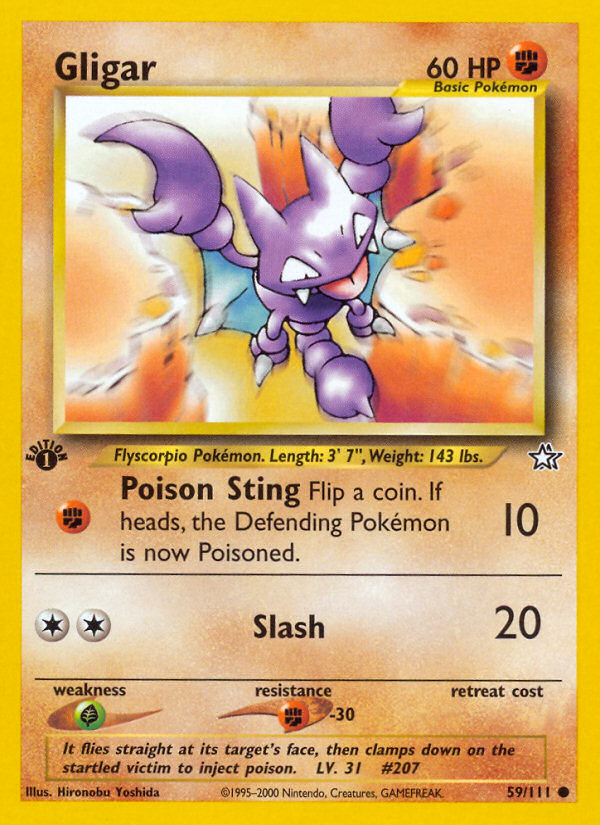 Gligar (59/111) [Neo Genesis 1st Edition] | Odin's Place