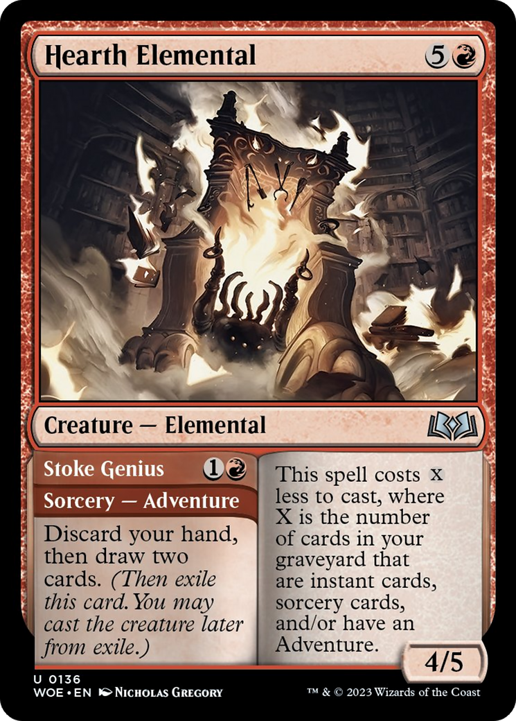 Hearth Elemental // Stoke Genius [Wilds of Eldraine] | Odin's Place