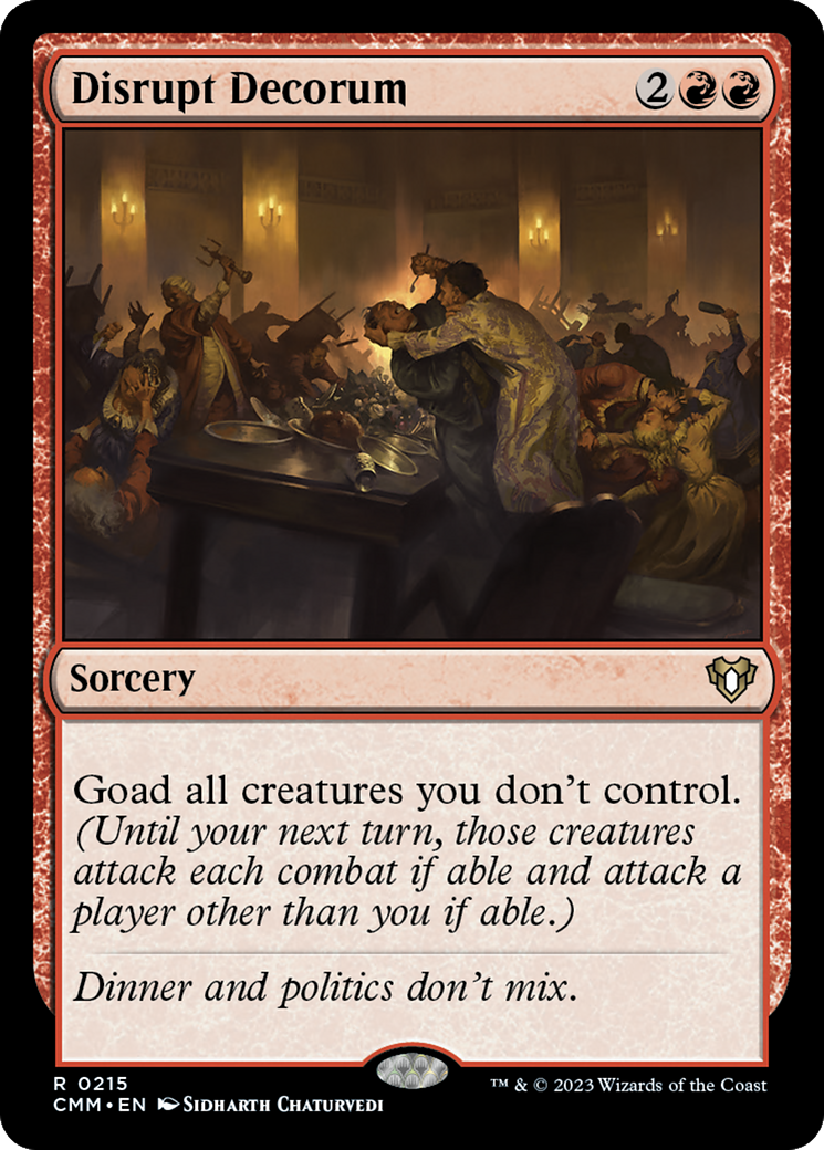 Disrupt Decorum [Commander Masters] | Odin's Place