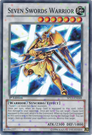 Seven Swords Warrior [SP13-EN048] Starfoil Rare | Odin's Place