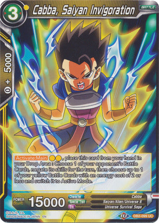 Cabba, Saiyan Invigoration (DB2-099) [Divine Multiverse] | Odin's Place