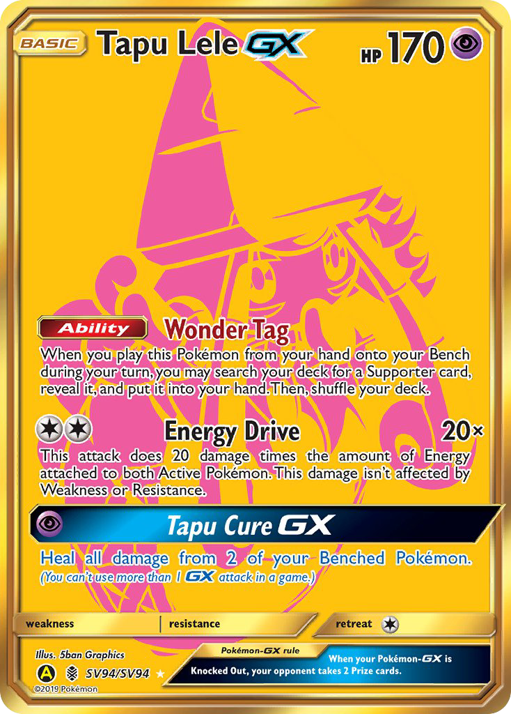 Tapu Lele GX (SV94/SV94) [Sun & Moon: Hidden Fates - Shiny Vault] | Odin's Place