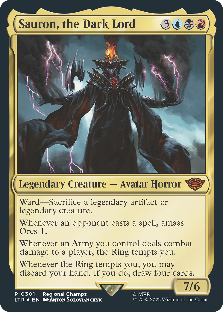 Sauron, the Dark Lord (Regional Champs) [Pro Tour Promos] | Odin's Place