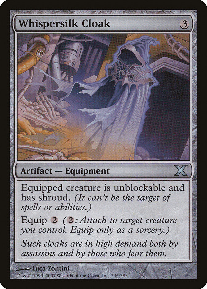 Whispersilk Cloak (345) [Tenth Edition] | Odin's Place