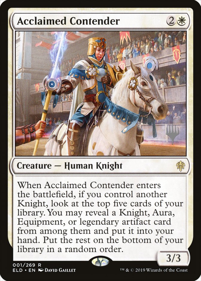 Acclaimed Contender (Promo Pack) [Throne of Eldraine Promos] | Odin's Place