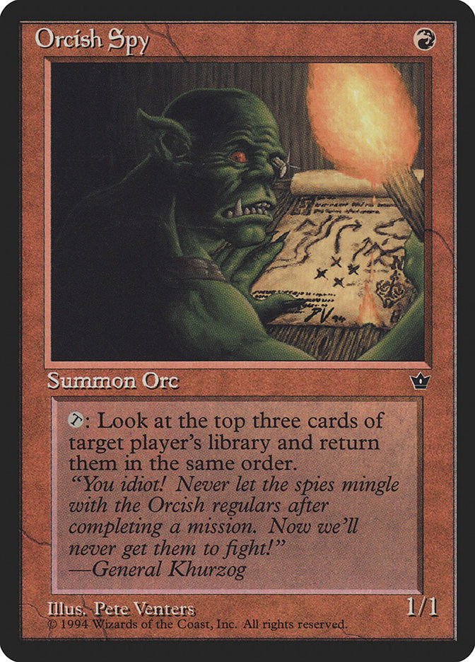 Orcish Spy (Pete Venters) [Fallen Empires] | Odin's Place