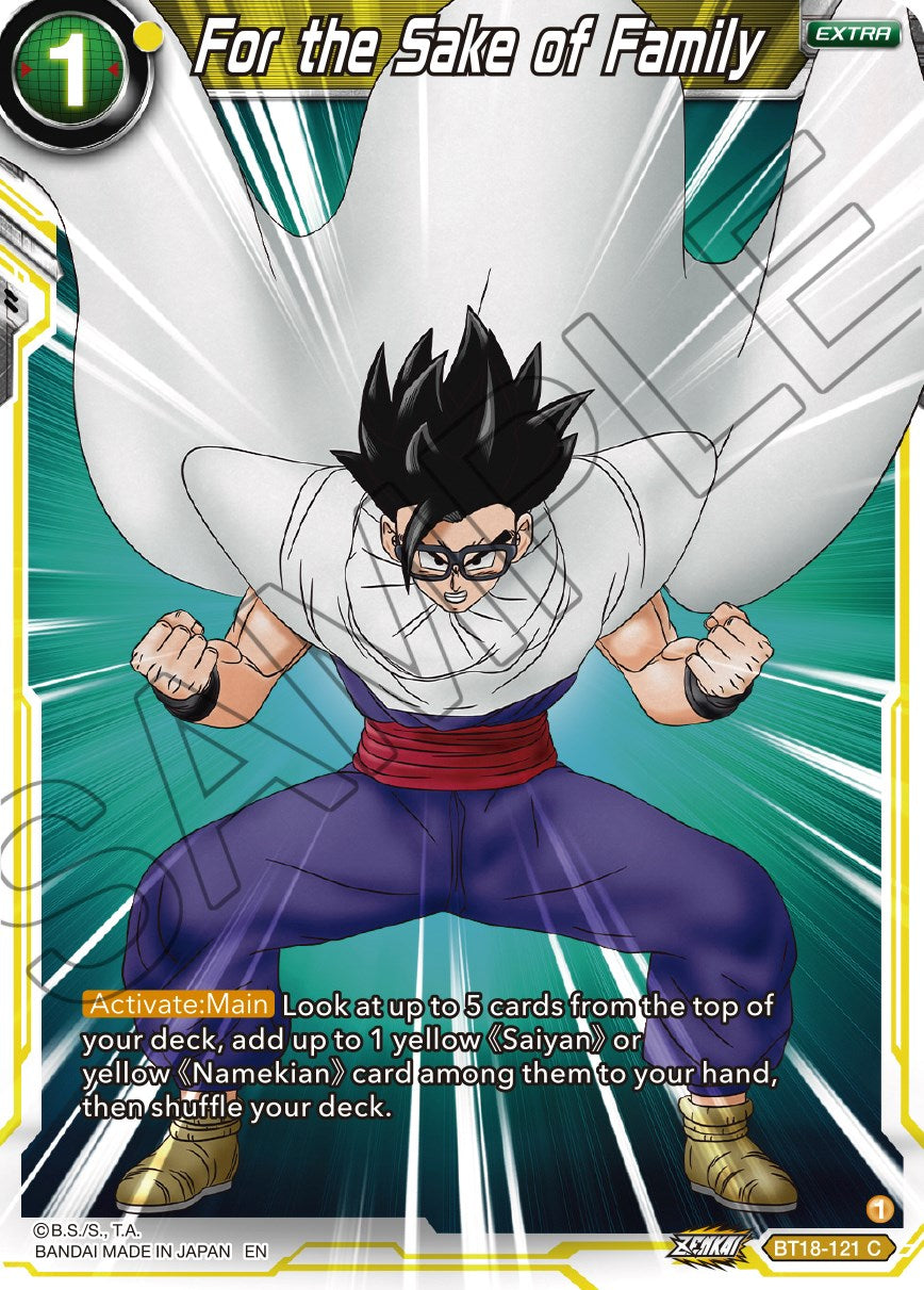 For the Sake of Family (BT18-121) [Dawn of the Z-Legends] | Odin's Place