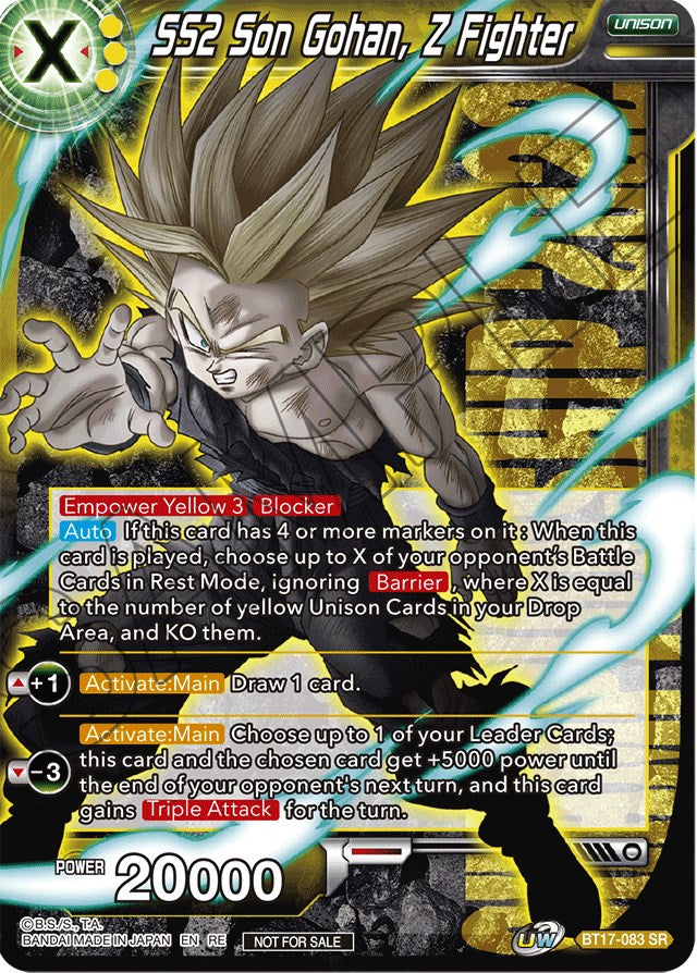 SS2 Son Gohan, Z Fighter (Championship 2022) (BT17-083) [Promotion Cards] | Odin's Place