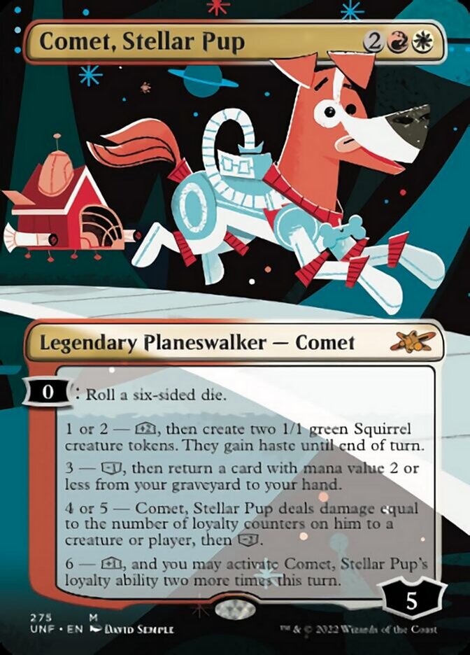 Comet, Stellar Pup (Borderless) [Unfinity] | Odin's Place