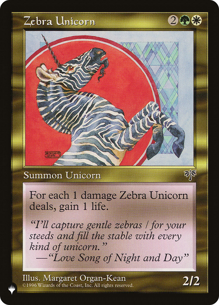 Zebra Unicorn [The List] | Odin's Place