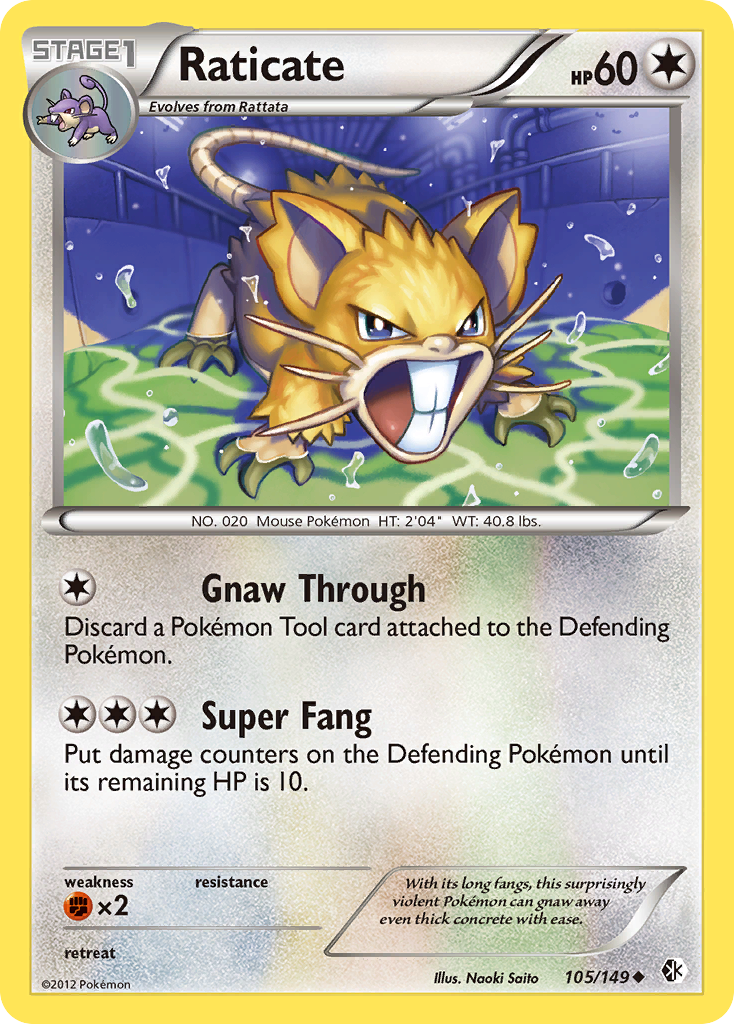 Raticate (105/149) [Black & White: Boundaries Crossed] | Odin's Place