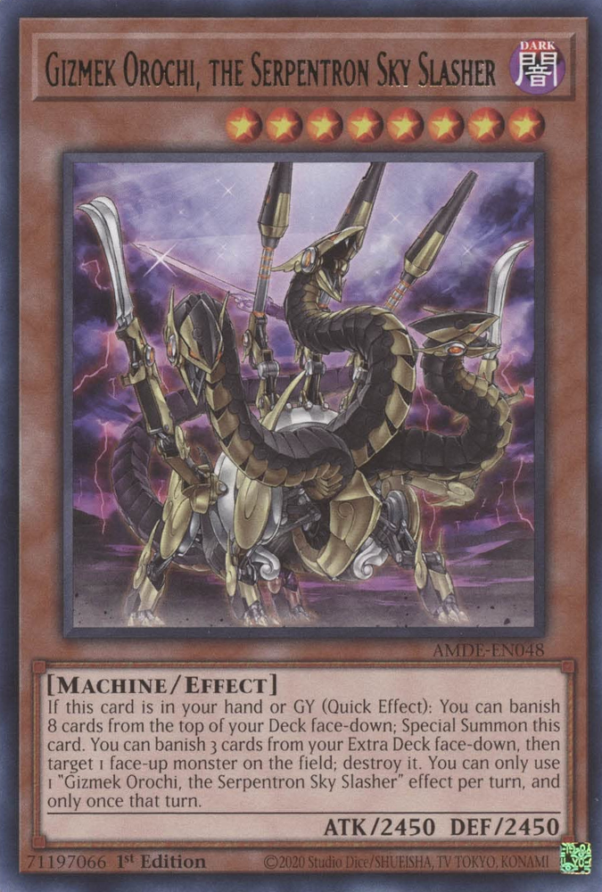 Gizmek Orochi, the Serpentron Sky Slasher [AMDE-EN048] Rare | Odin's Place