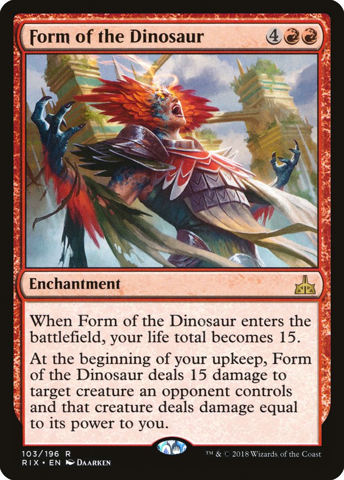 Form of the Dinosaur (103) [Rivals of Ixalan] | Odin's Place