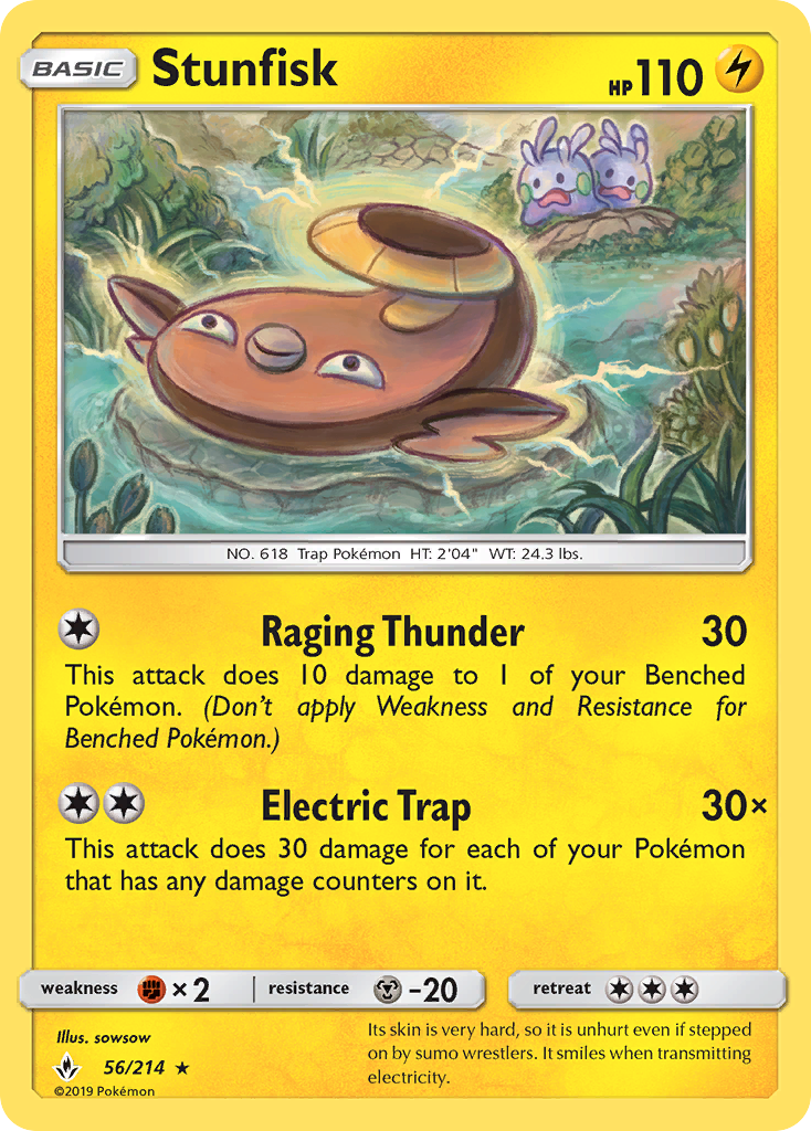 Stunfisk (56/214) [Sun & Moon: Unbroken Bonds] | Odin's Place