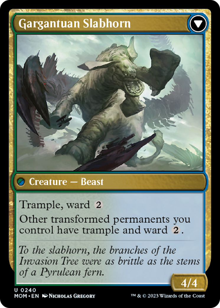 Invasion of Pyrulea // Gargantuan Slabhorn [March of the Machine] | Odin's Place