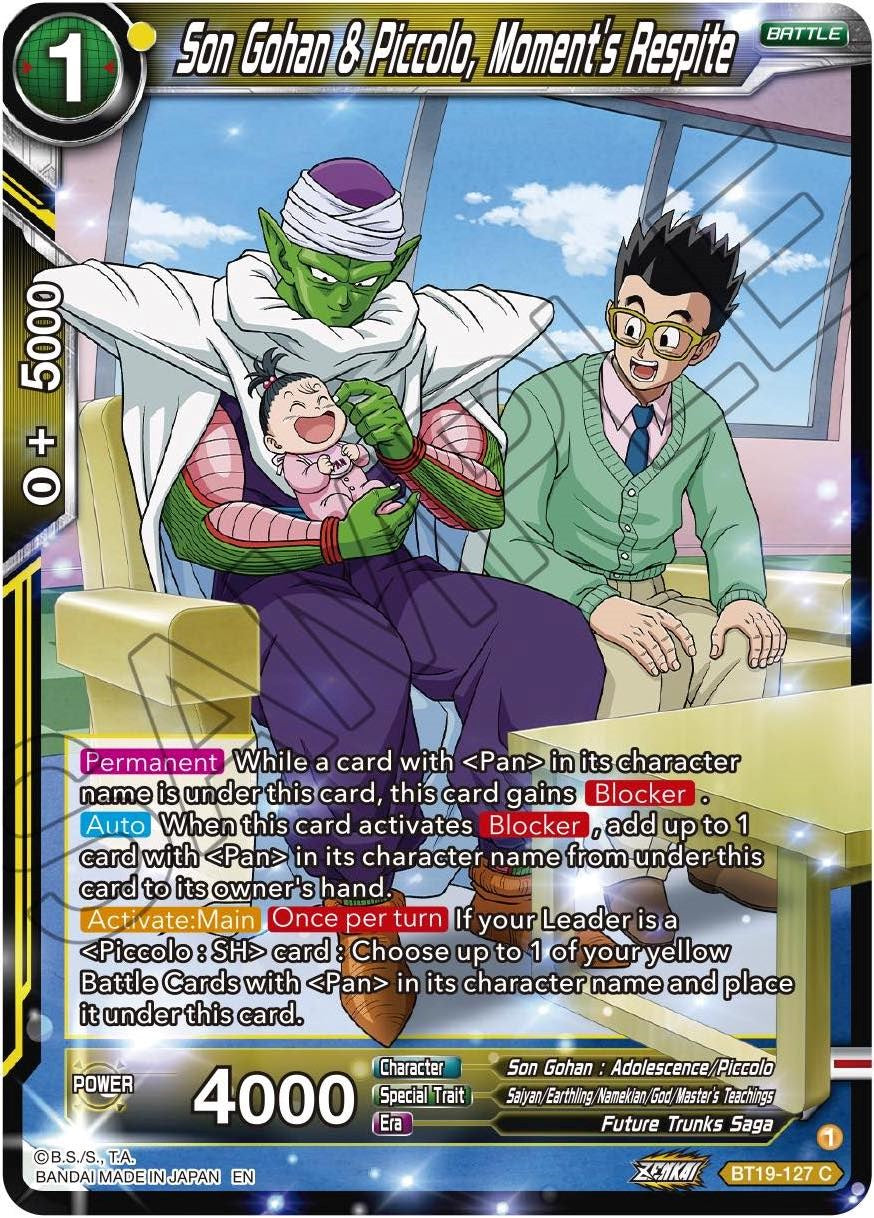 Son Gohan & Piccolo, Moment's Respite (BT19-127) [Fighter's Ambition] | Odin's Place