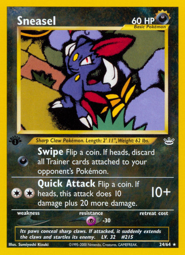 Sneasel (24/64) [Neo Revelation 1st Edition] | Odin's Place
