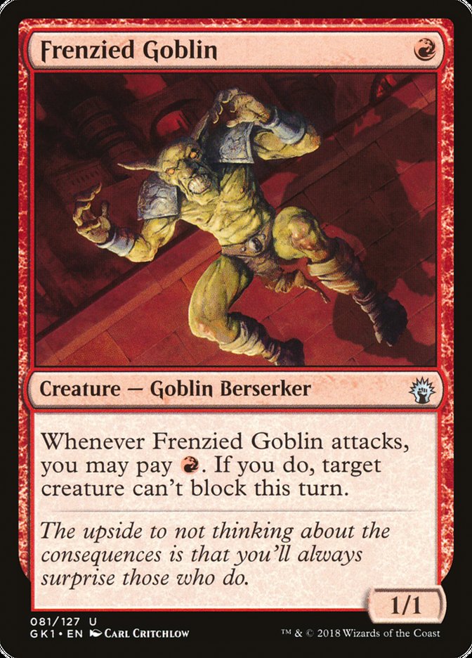 Frenzied Goblin (81) [Guilds of Ravnica Guild Kit] | Odin's Place