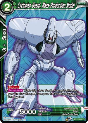Cyclopian Guard, Mass-Production Model (BT17-075) [Ultimate Squad] | Odin's Place