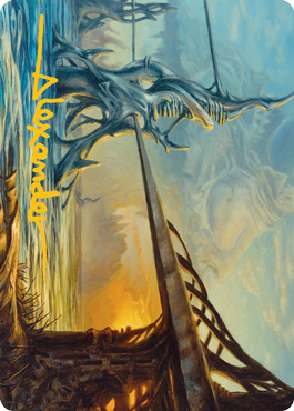 Razortide Bridge Art Card (Gold-Stamped Signature) [Modern Horizons 2 Art Series] | Odin's Place