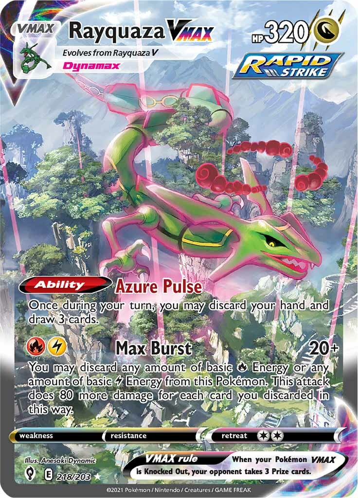 Rayquaza VMAX (218/203) [Sword & Shield: Evolving Skies] | Odin's Place