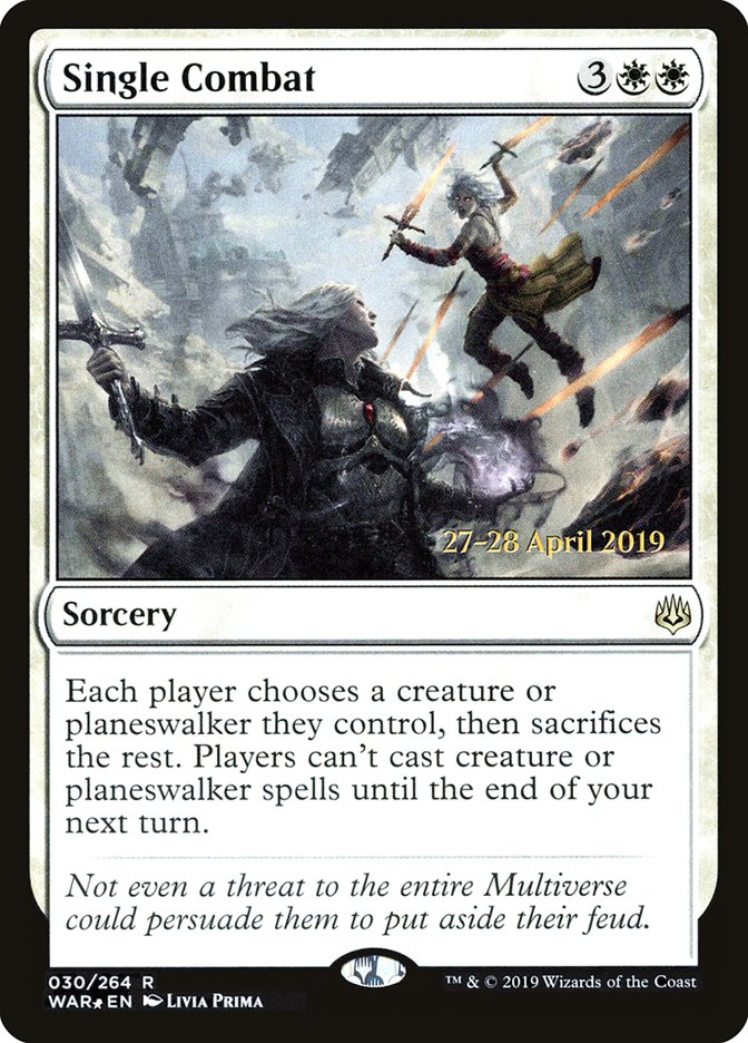 Single Combat (30) [War of the Spark Prerelease Promos] | Odin's Place