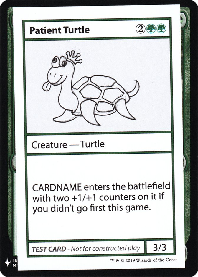 Patient Turtle [Mystery Booster Playtest Cards] | Odin's Place