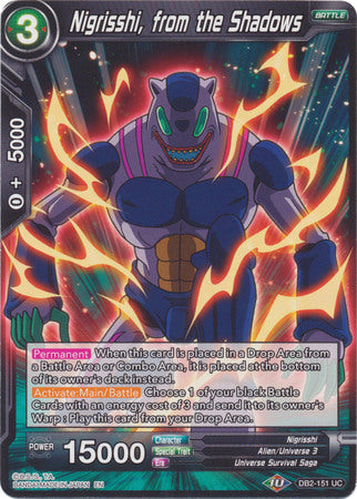 Nigrisshi, from the Shadows (DB2-151) [Divine Multiverse] | Odin's Place