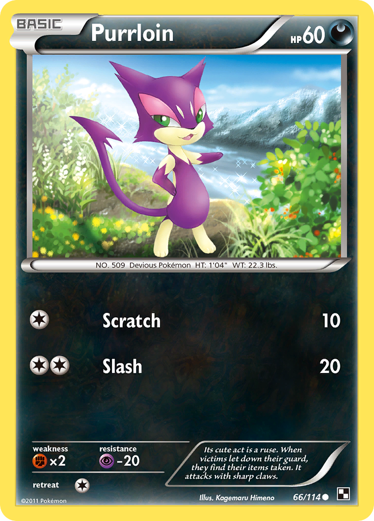 Purrloin (66/114) [Black & White: Base Set] | Odin's Place