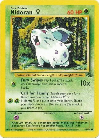 Nidoran (57/64) (Female) [Jungle Unlimited] | Odin's Place