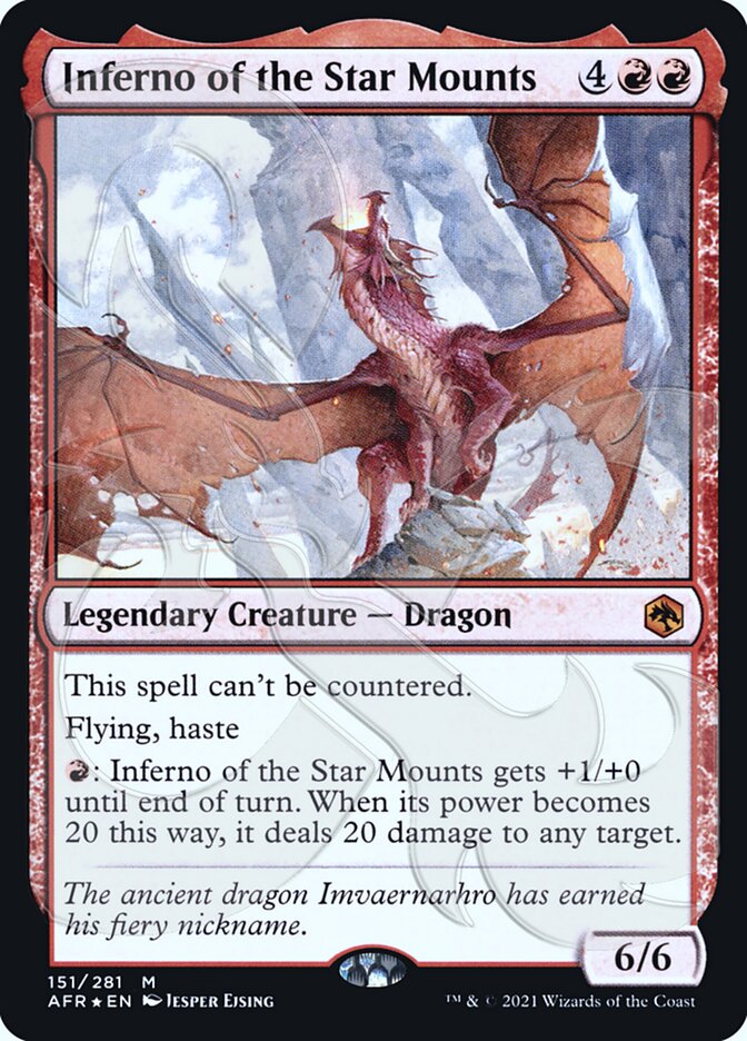 Inferno of the Star Mounts (Ampersand Promo) [Dungeons & Dragons: Adventures in the Forgotten Realms Promos] | Odin's Place