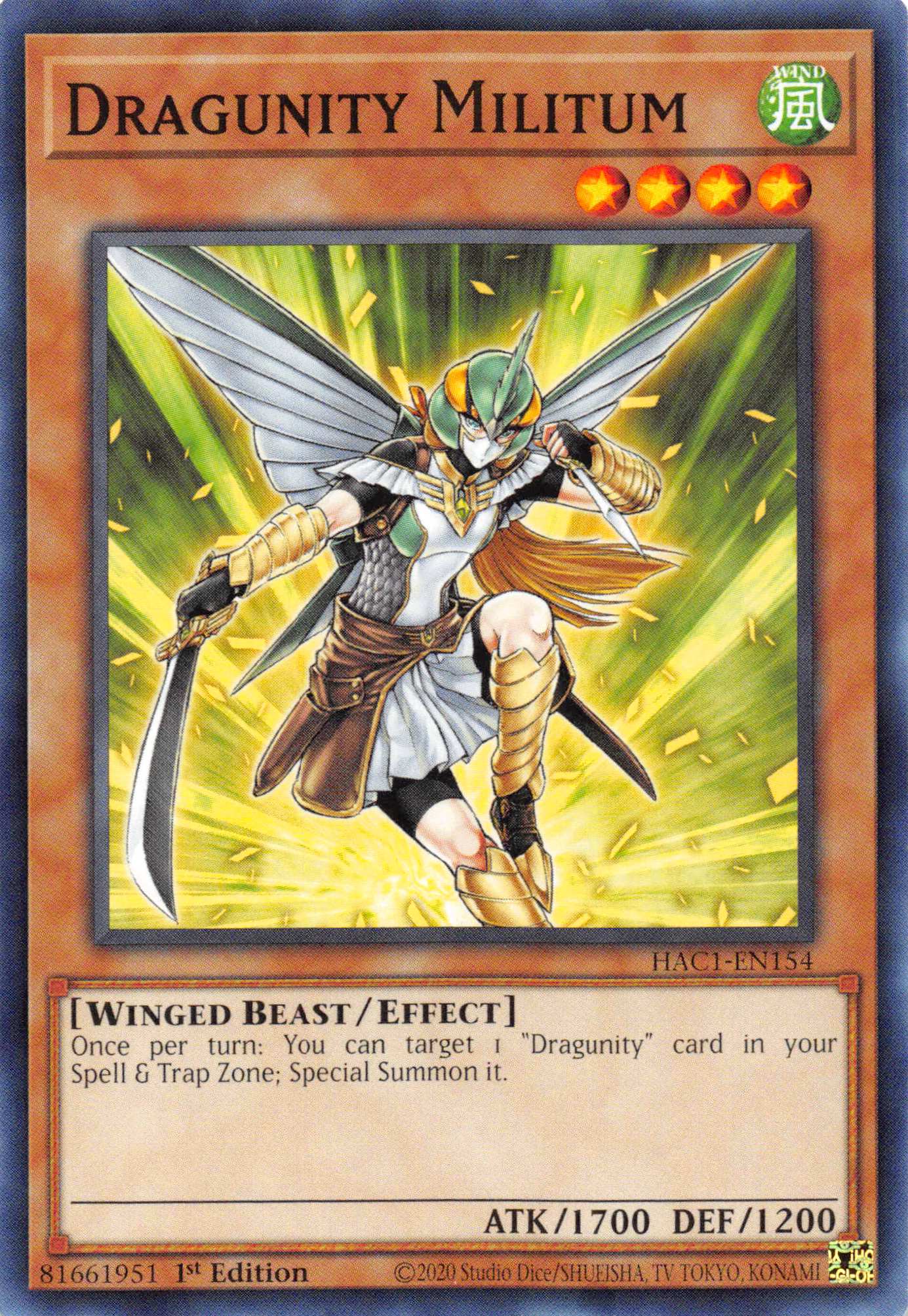 Dragunity Militum [HAC1-EN154] Common | Odin's Place