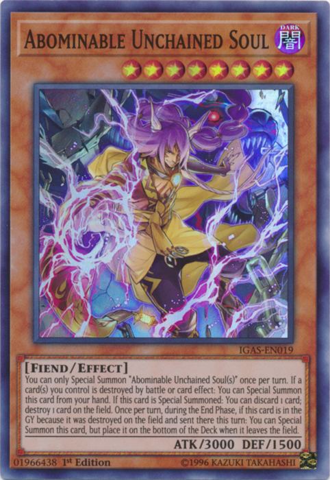 Abominable Unchained Soul [IGAS-EN019] Super Rare | Odin's Place