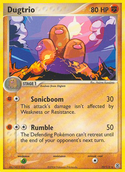 Dugtrio (22/112) [EX: FireRed & LeafGreen] | Odin's Place