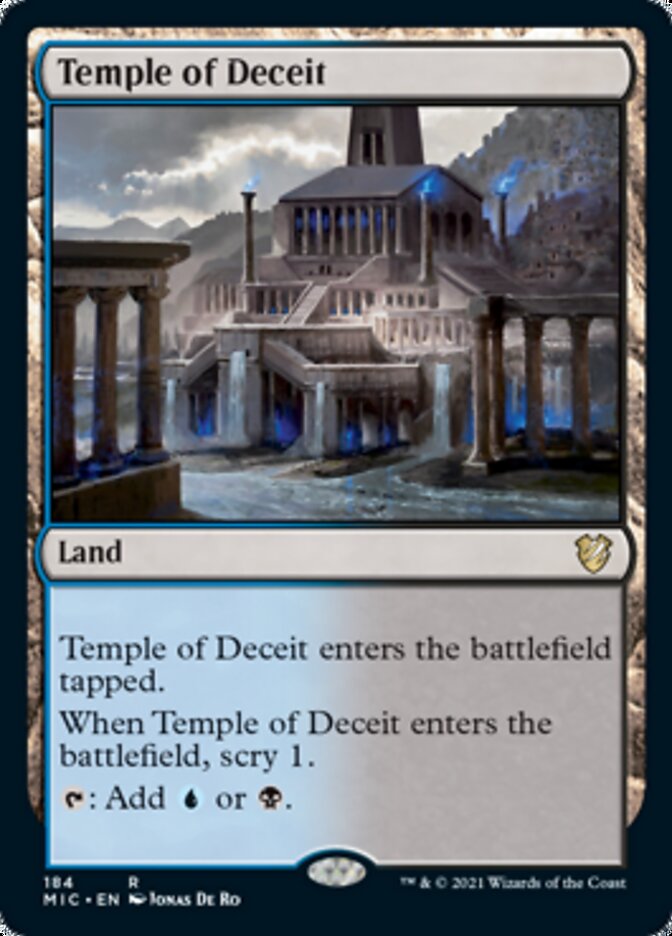 Temple of Deceit [Innistrad: Midnight Hunt Commander] | Odin's Place