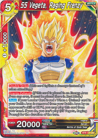 SS Vegeta, Raging Frenzy (BT8-111) [Malicious Machinations] | Odin's Place