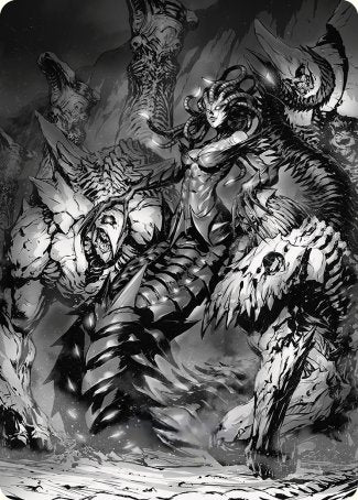 Vraska, Betrayal's Sting Art Card [Phyrexia: All Will Be One Art Series] | Odin's Place