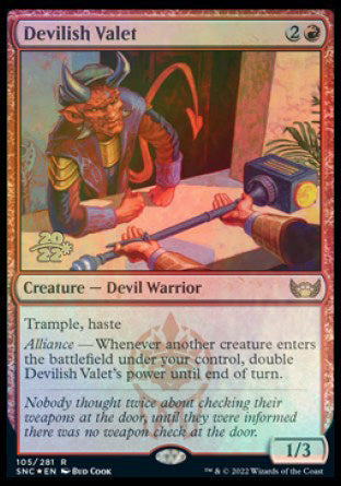 Devilish Valet [Streets of New Capenna Prerelease Promos] | Odin's Place