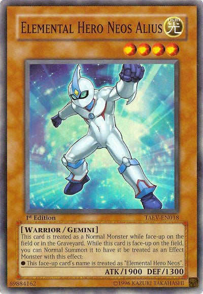 Elemental Hero Neos Alius [TAEV-EN018] Super Rare | Odin's Place