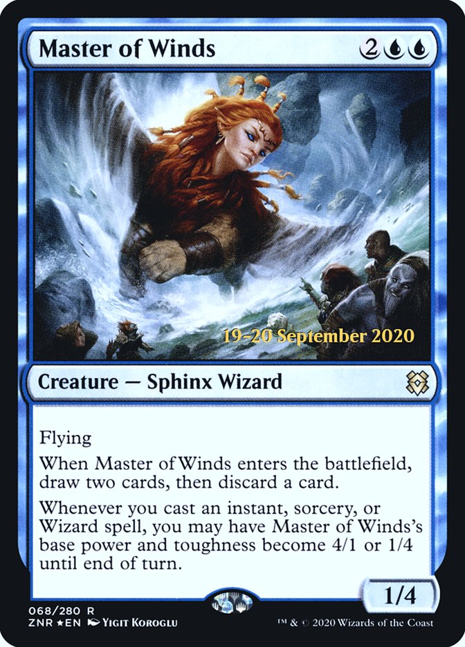 Master of Winds [Zendikar Rising Prerelease Promos] | Odin's Place