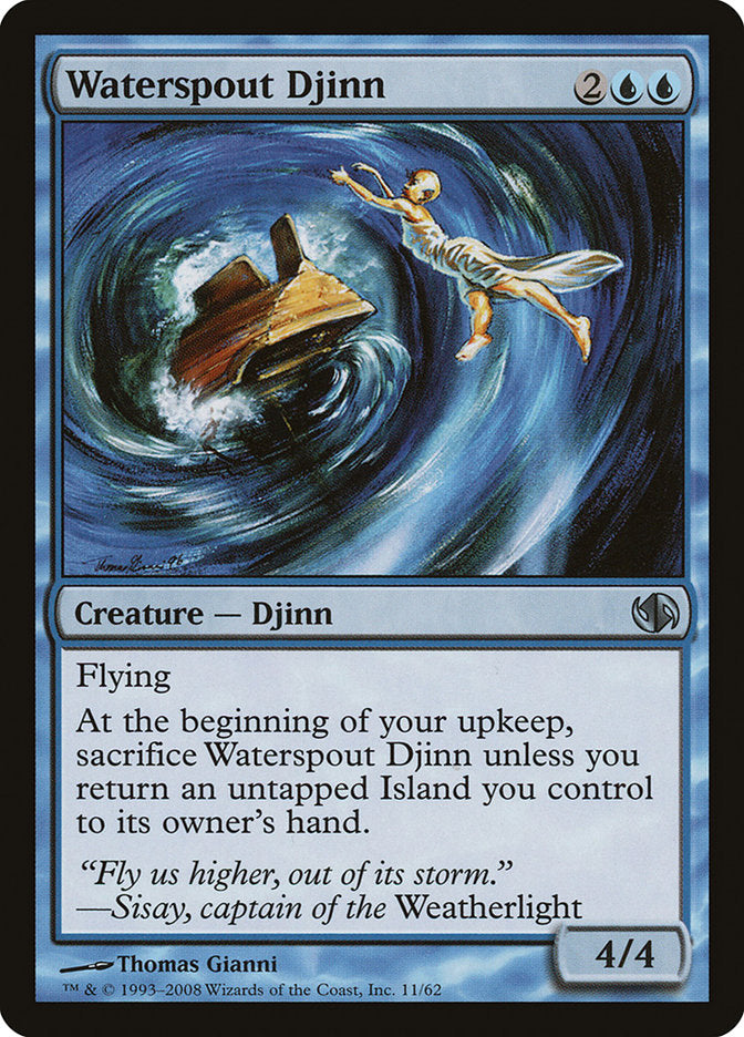 Waterspout Djinn (11) [Duel Decks: Jace vs. Chandra] | Odin's Place